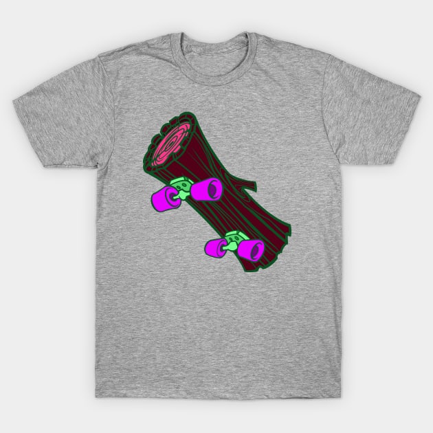 Log Skateboard T-Shirt by StudioPM71